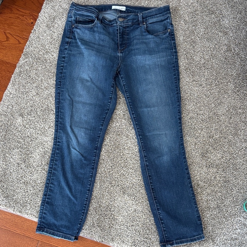 Ann Taylor LOFT Skinny Crop Sz 10/30 Women's Denim Jeans